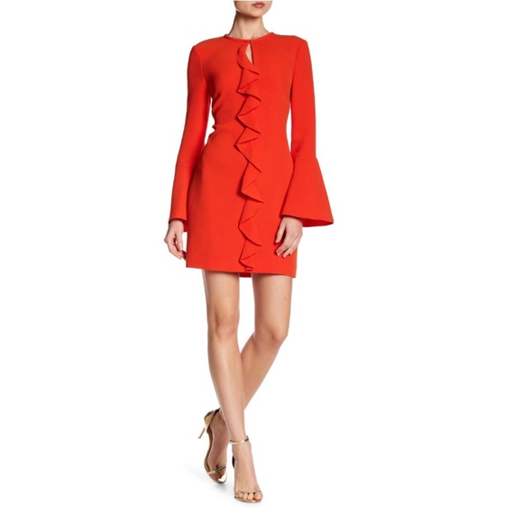 Rachel Zoe Monner Bell Sleeve Ruffle Dress - Picture 1 of 4
